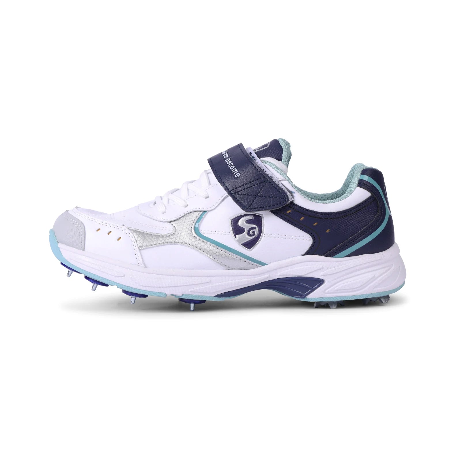 SG ARMOUR SPIKE WHITE/NAVY/TEAL