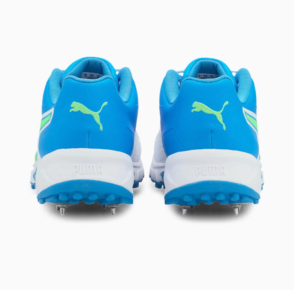 Puma 19.1 White-Nergy Blue-Elektro Green Shoes ecricstore 