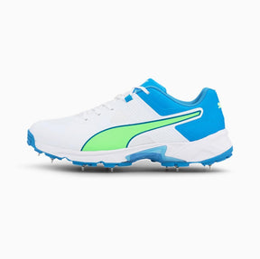 Puma 19.1 White-Nergy Blue-Elektro Green Shoes ecricstore 