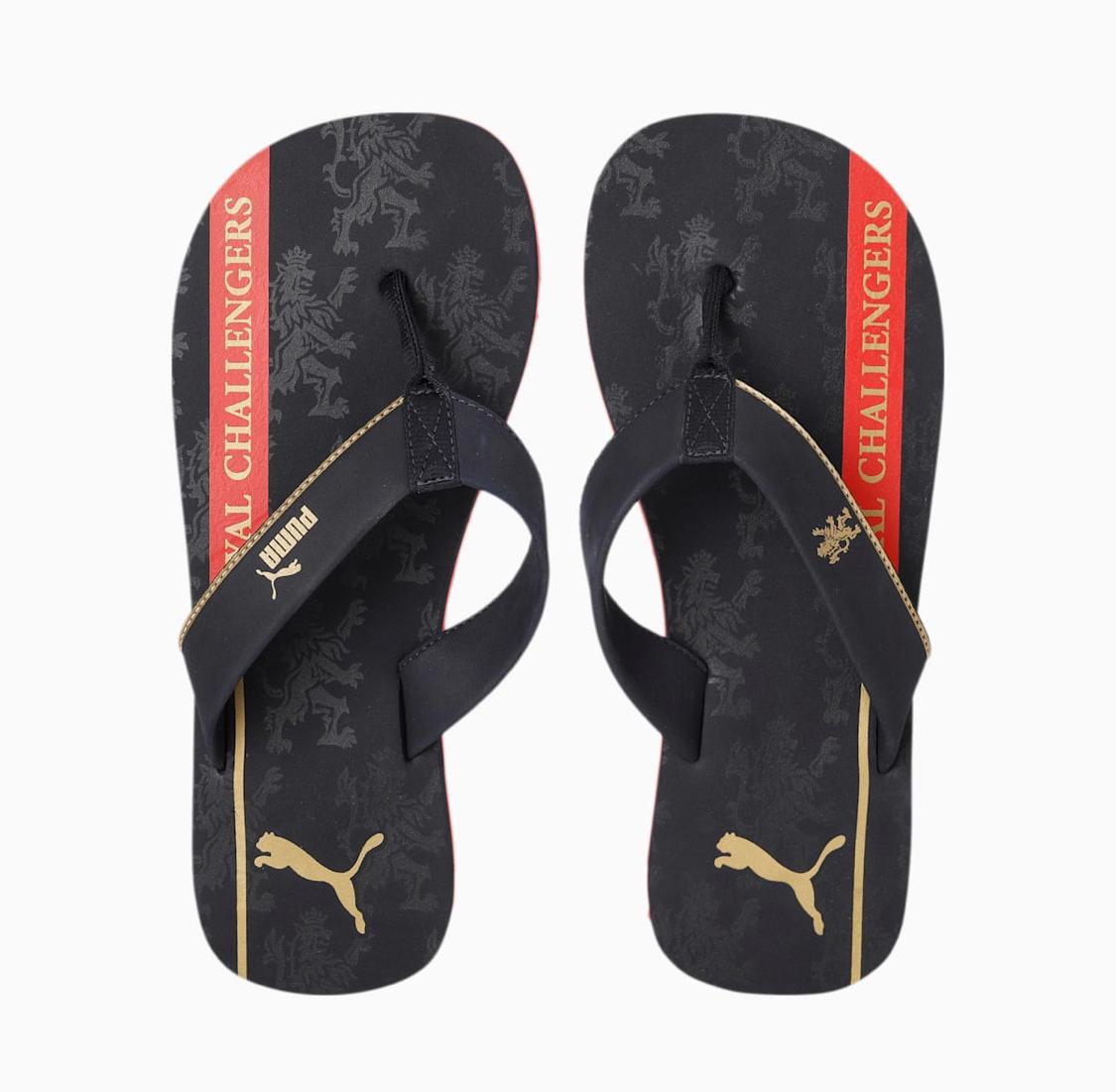 Royal Challengers Bangalore Men's Fanwear Flip Flops Shoes PumaPu 